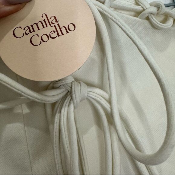 Camila Coelho White Cropped Jumpsuit - Picture 7 of 11